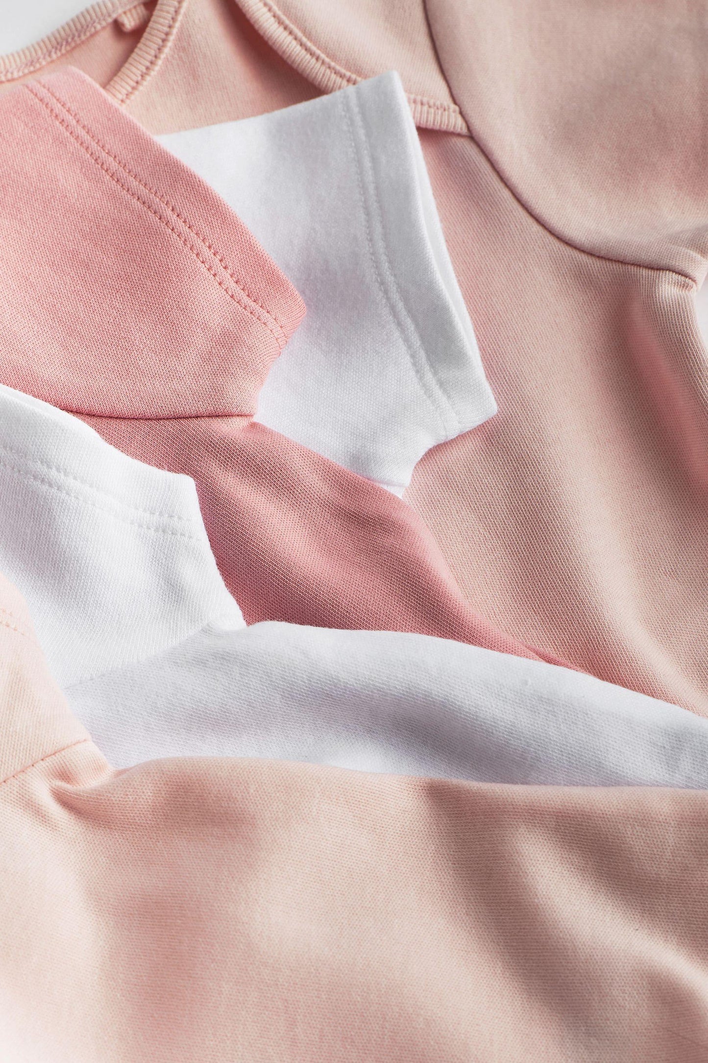 Next Baby Body Rövid Ujjú Rózsaszín-Fehér 5db/Csomag-1