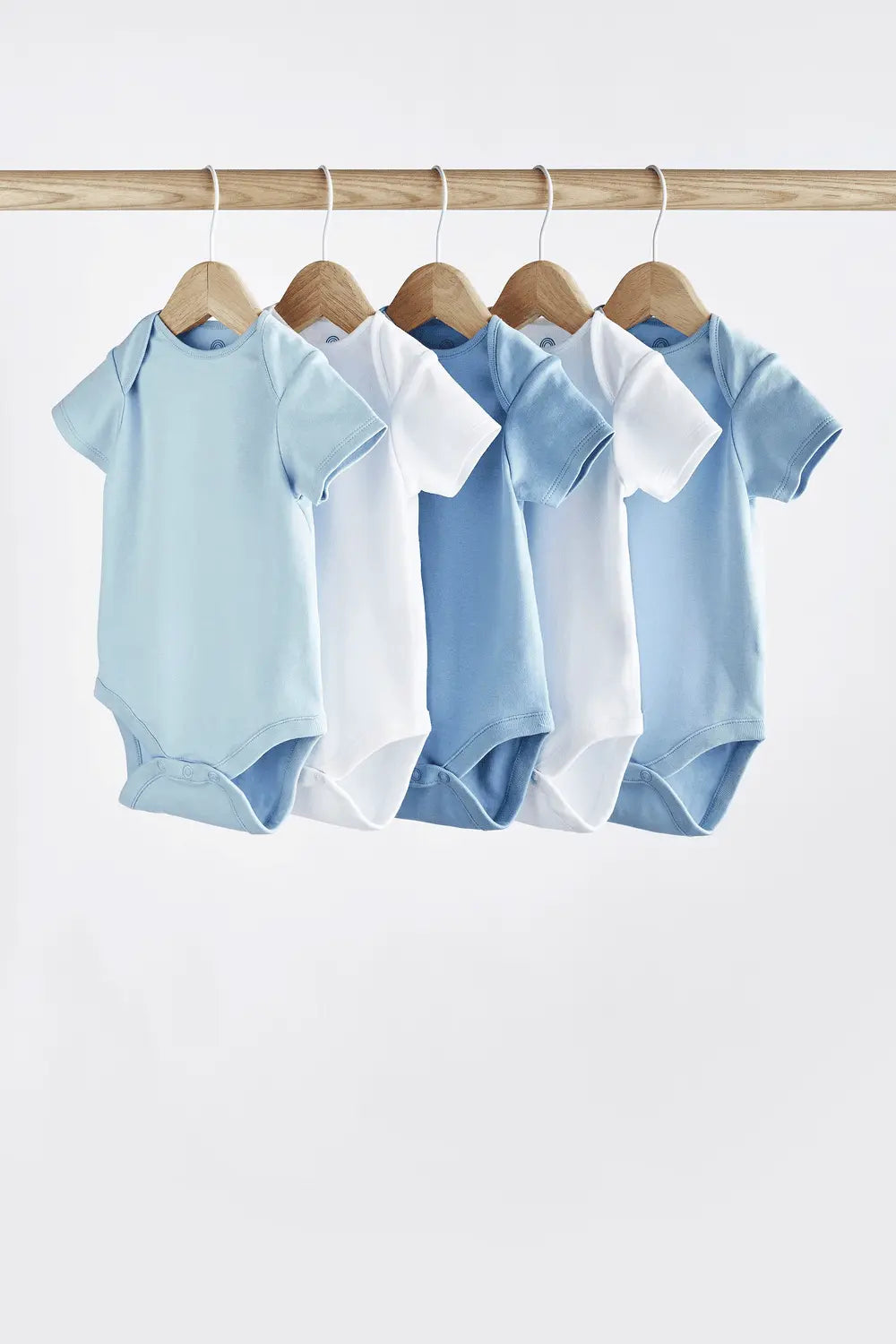 Next Baby Body Rövid Ujjú Kék-Fehér 5db/Csomag-0