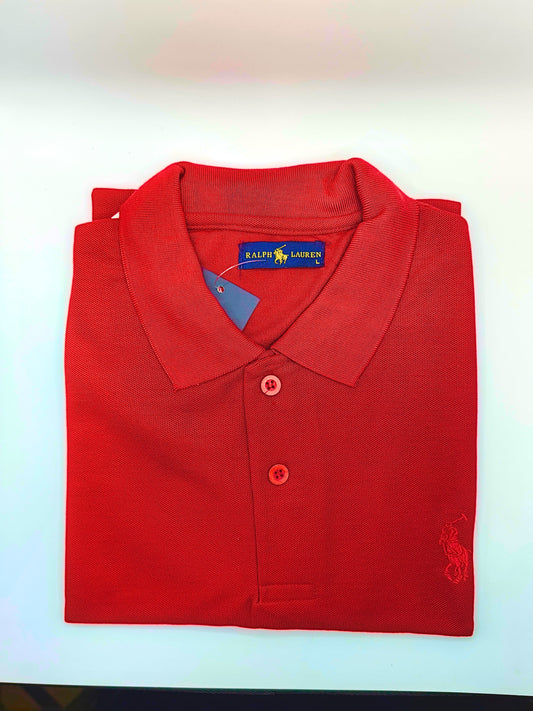 Playera Polo Caballero Grande Roja